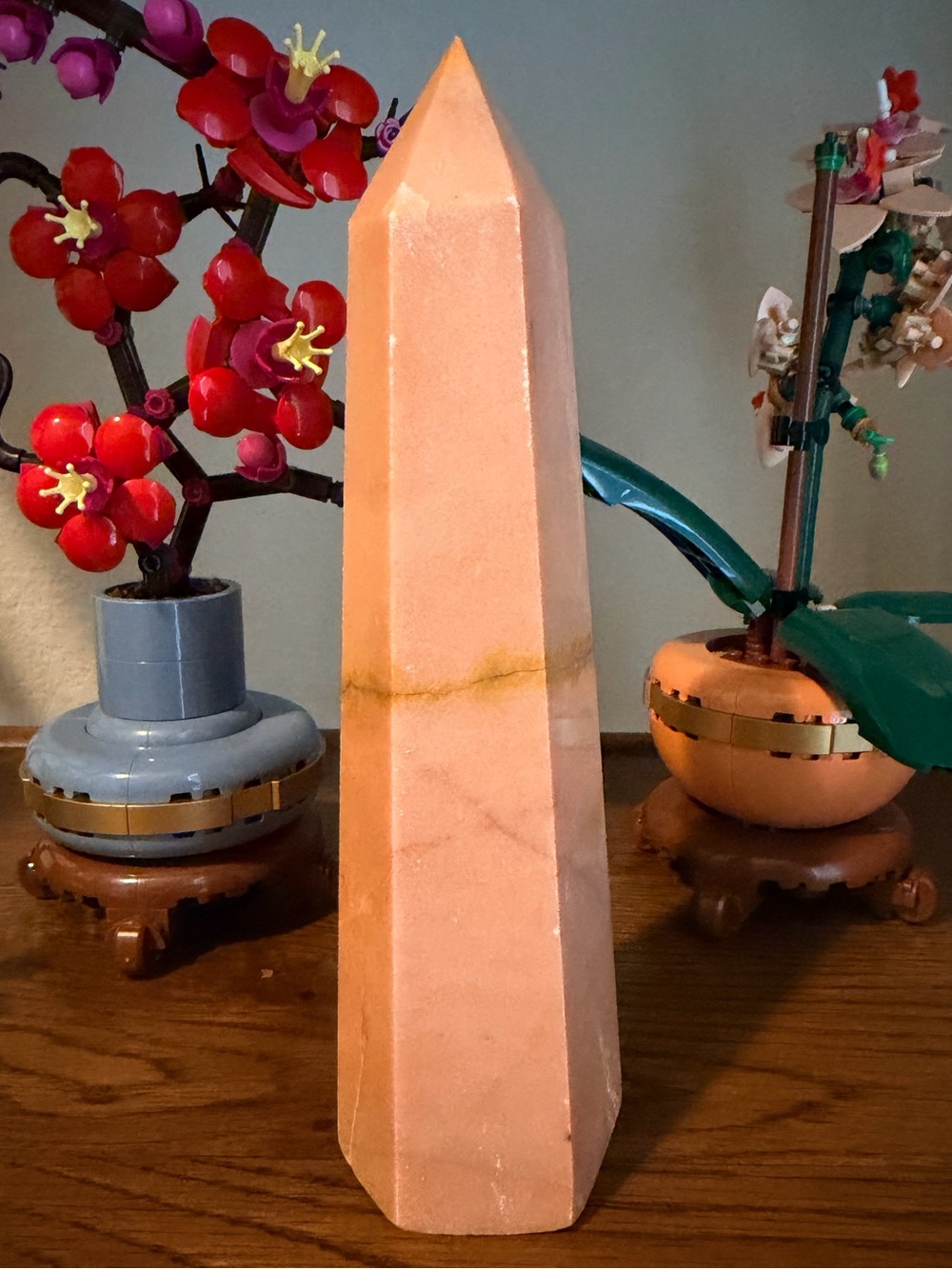 7.2in Pink Opal Obelisk